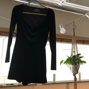 Urban Outfitters Crushed Velvet Romper
